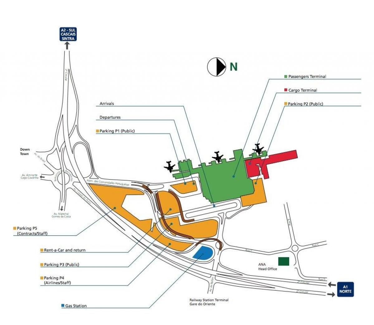 lisbon international airport map