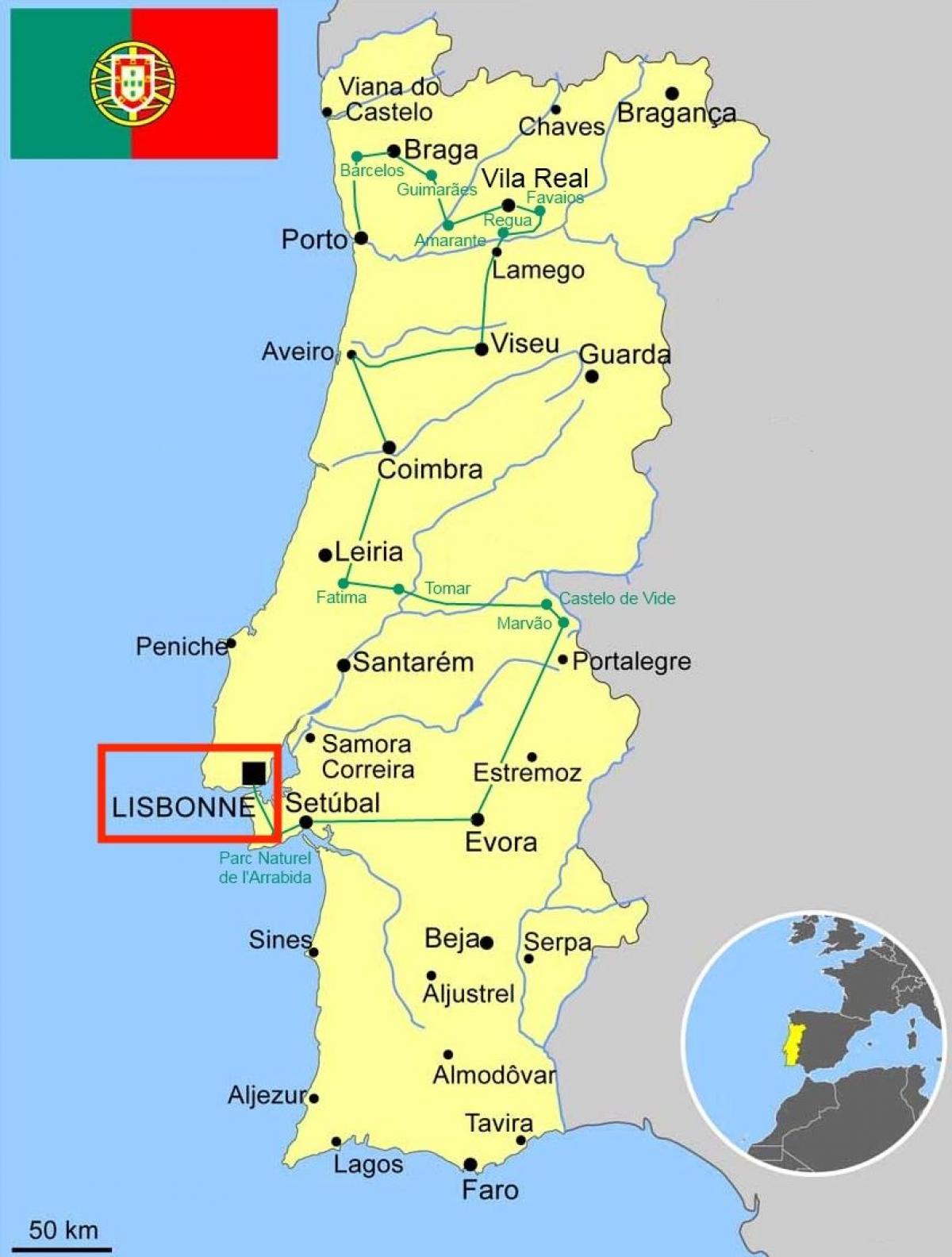 lisboa portugal map