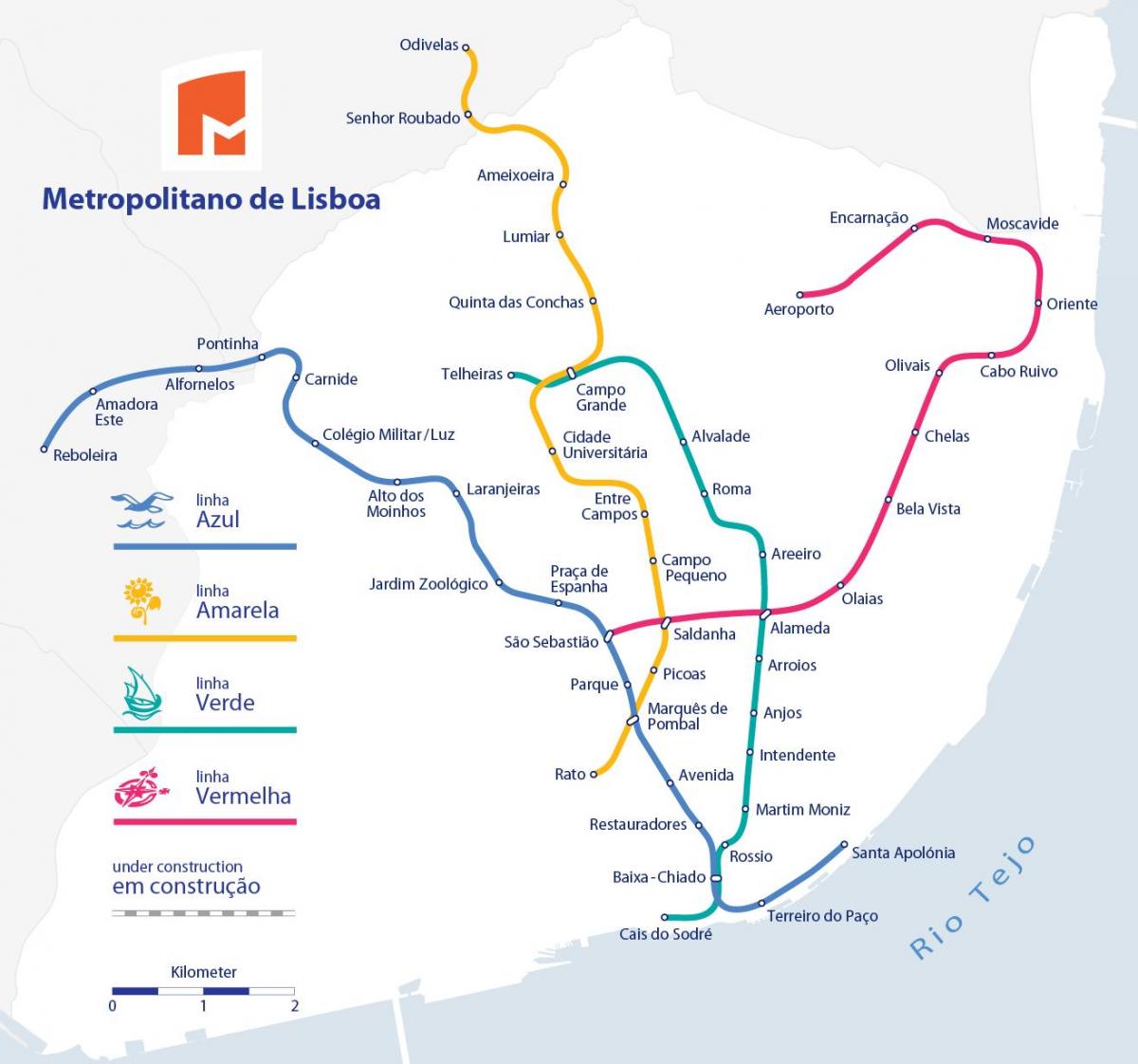 map metro lisboa