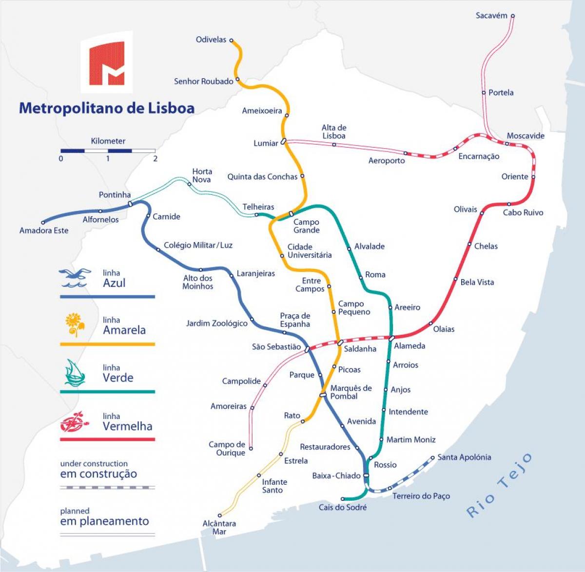 lisbon railway stations map