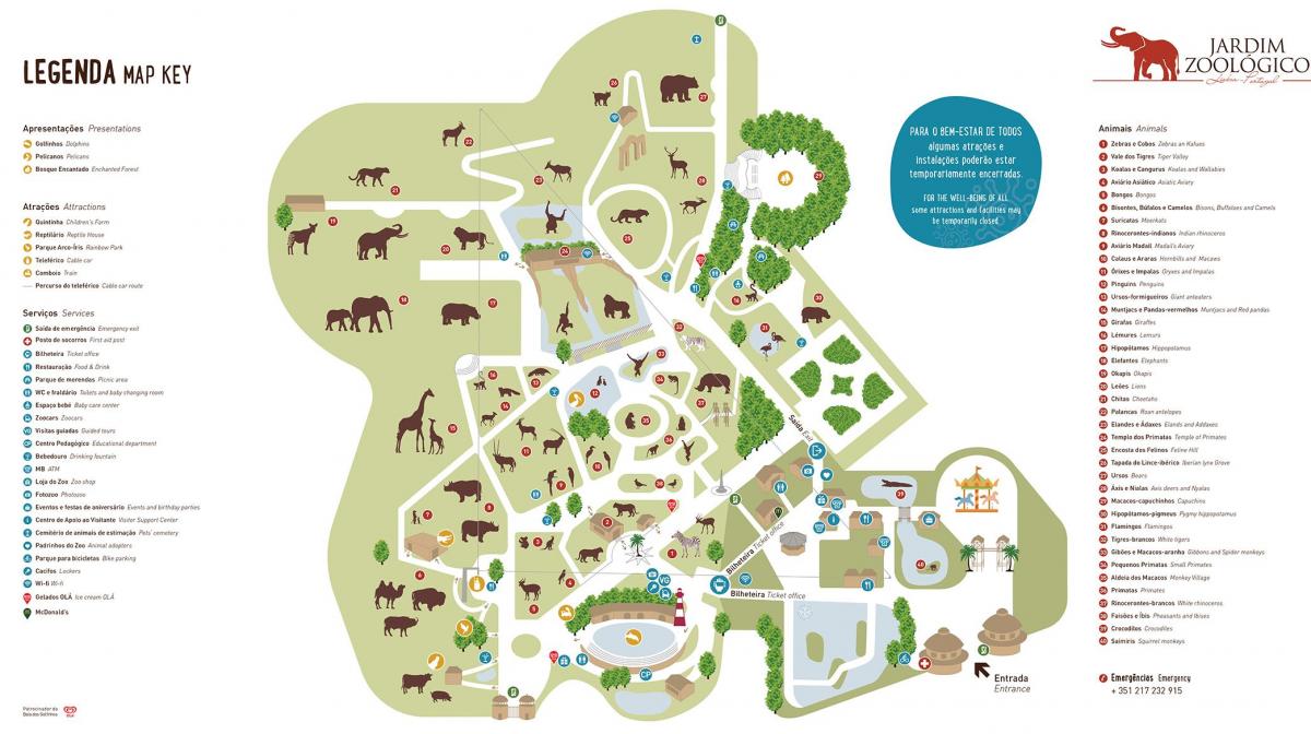 map of lisbon zoo
