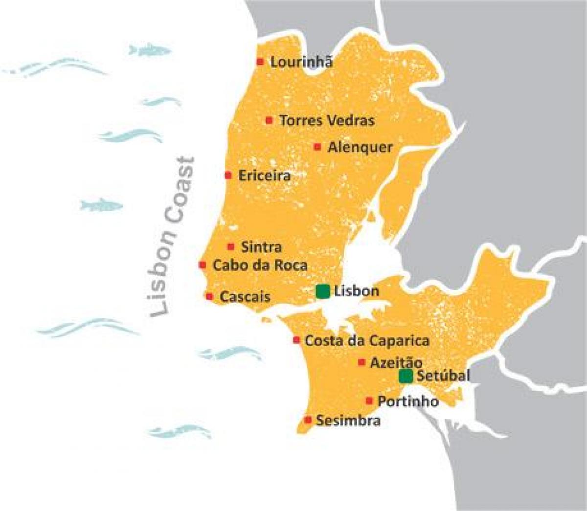 Lisbon Coast Map
