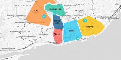 Barrio alto lisbon map