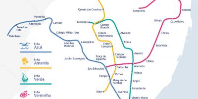 Map metro lisboa