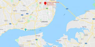 Lisbon airport location map