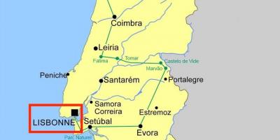 Lisboa portugal map